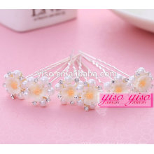 elegant promotional gift ladies floral bride alloy fashion girl hair pin